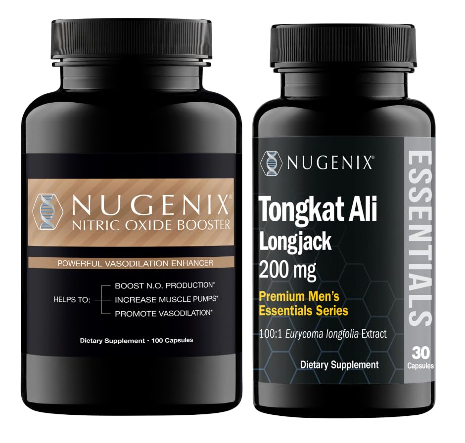 Nugenix Nitric Oxid Booster og Tongkat Ali kosttilskudd for menn