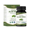 Aloe Vera Tabletter | Aloe Barbadensis (Aloe Vera) | USDA Organisk | Støtter Digestion & Hud Helse | Diett Supplement 120tab