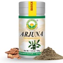 BASIC AYURVEDA Arjuna Bark Powder (Terminalia Arjuna) | Tradisjonelt brukt til hjerte- og vitalitetsstøtte | Ren & naturlig | Ikke-GMO, Glutenfri | 3,53 Oz (100g)