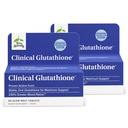 Terry naturlig klinisk glutatione - Antioksidant for høy absorpsjon - kosttilskudd med L-Glutathion - Vegan Supplement til støtte celle helse - 60 sakte smeltetabletter (pakke med 2)