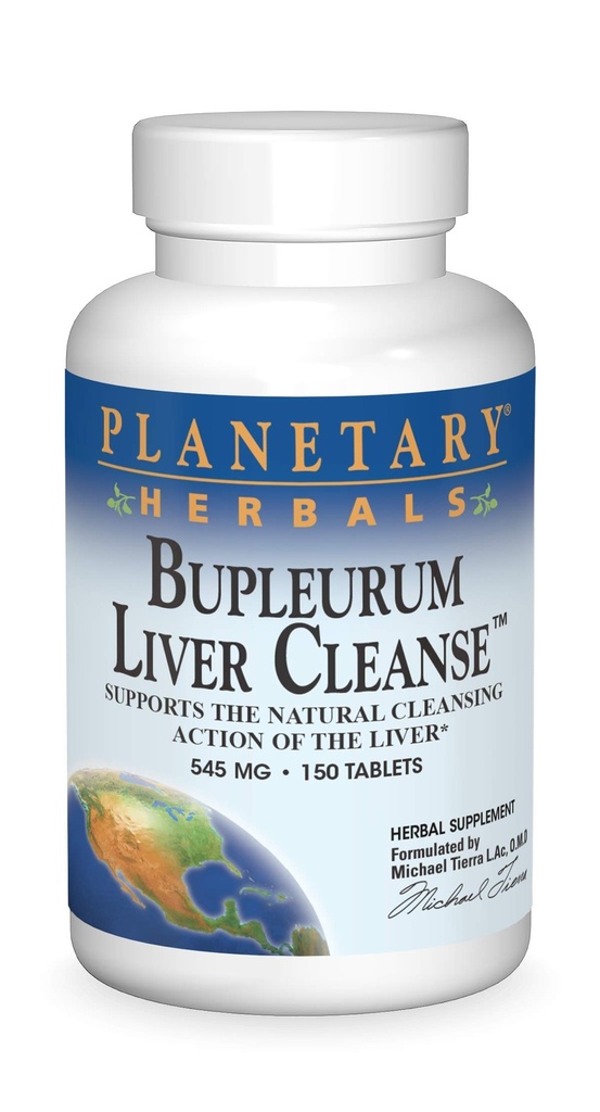 Planetariske urter Bupleurum lever renser, støtter den naturlige rensehandlingen til leveren*, 545 mg - 150 tabletter