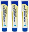Hemorroide smertelindring Ødeleggelse 2 oz (56g) Per tube hemorroide behandling for raskvirkende kløe, hevelse og maksimal styrke smertelindring (3 pakke)