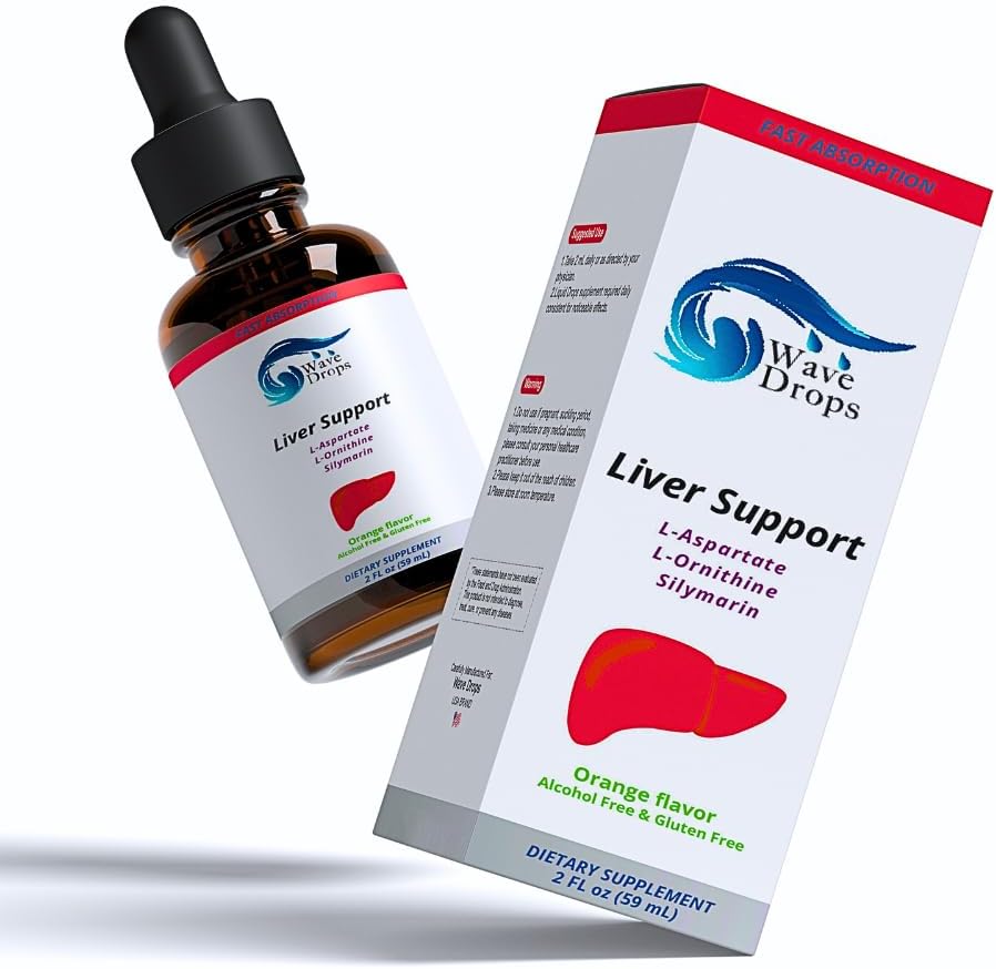 Liver Support Liquid Supplement - Spesial Formula - Liver Cleanse Detox & Repair Formula - Herbal Liver Support Supplement med L-Ornithine L-Aspartate Silymarin