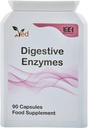 Ved Digestive Enzymer, Overordnet Mat Intolerance Complex, mål Flere Intolerances inkludert gluten, Laktose og Casein, 90 Vegan Kapsler(45 dagers forsyning)