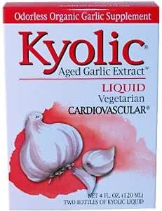 Wakunaga - Kyolic, Aged whitelic Extract, kariovaskulære, væske, 2 flasker, 2 fl oz (120 ml) Hver