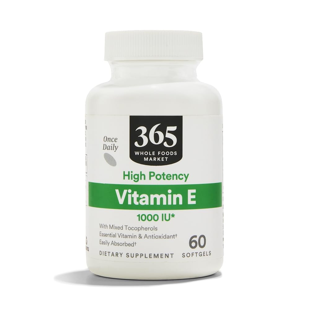 365 av hele matmarkedet, vitamin E 1000 IE, 60 antall