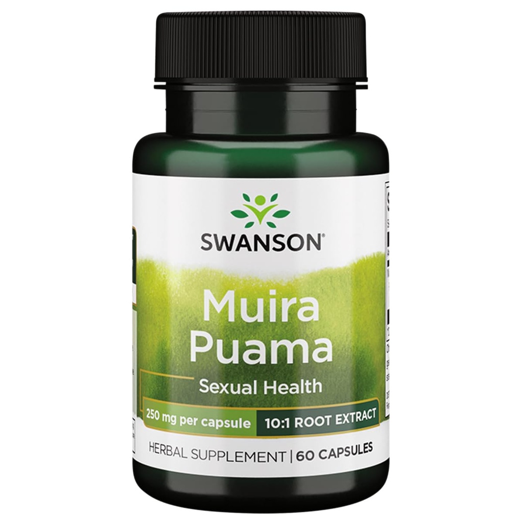 Swanson Muira Puama (10:1) 250 Milligrams 60 Kapsler