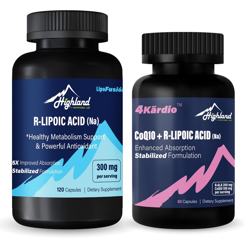 R-Lipoic Acid (Na) + CoQ10 og R-Lipoic Acid (Na)