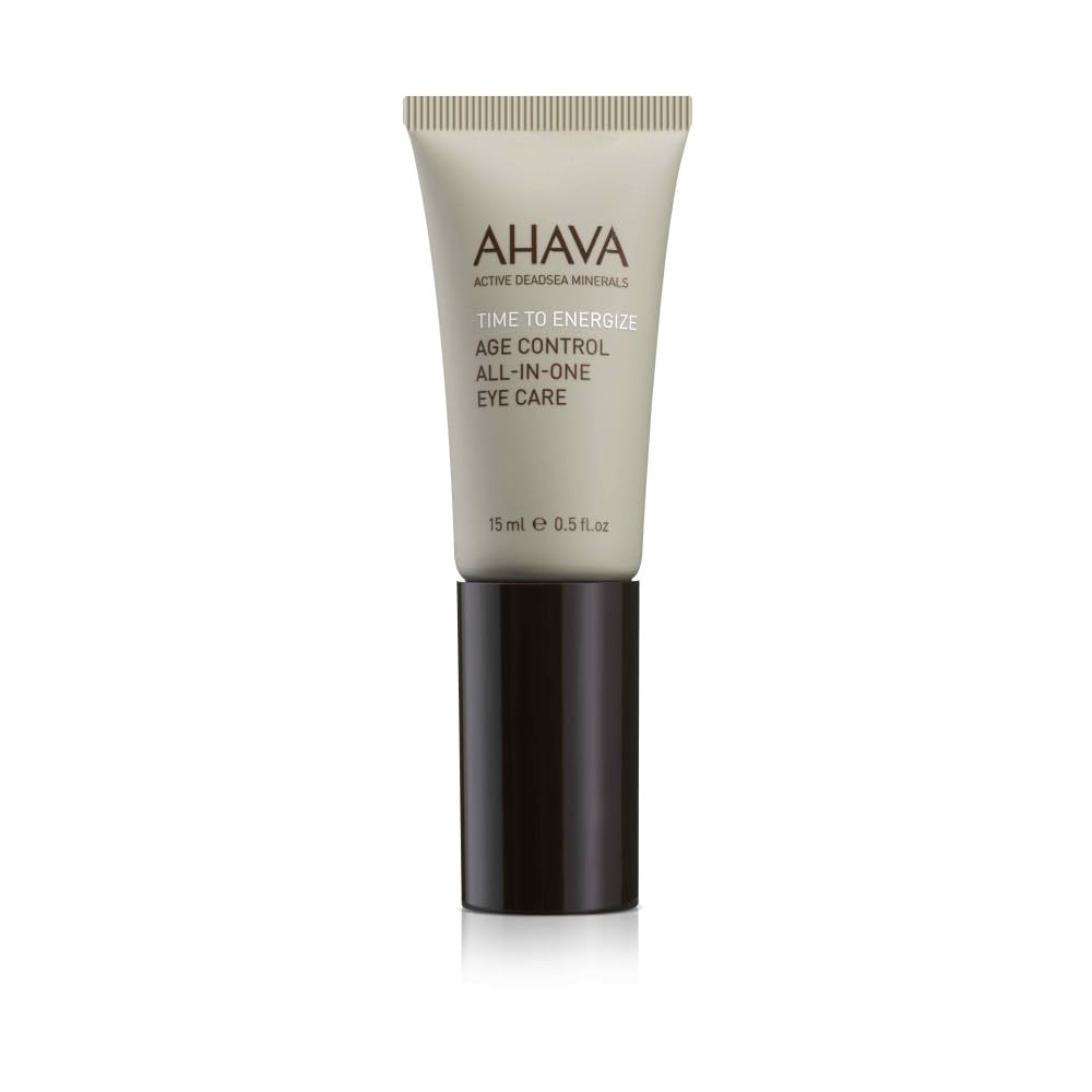 AHAVA tid til å energisere menns alderskontroll all-i-ett øye omsorg - forfriskende og Hydrating Gel å glatte underøyet område, redusere mørke sirkler, med Osmoter, Aloe Vera, Koffein, Peptides & G-force, 0,5 fl.Oz