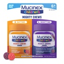 Mucinex Barns Mighty Chews Kids Cough Medicine Dagtid og nattetid verdi pakke, lett å dosere Cough Suppressant for barn med Dextromethorphan, blandet Berry Flavor, 32 Medisinert Chewable tabletter