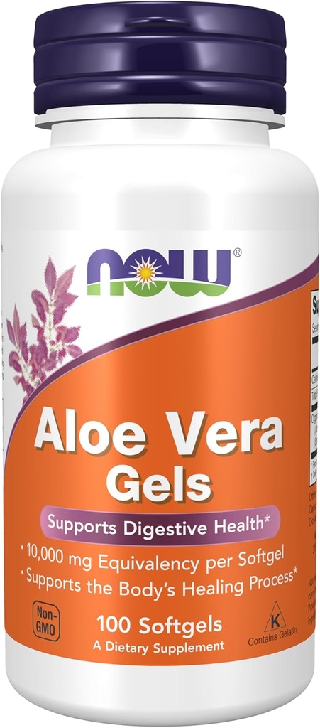 NU Aloe Vera Gels, 10000mg, 100 Softgels (Pack of 3)