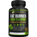 Premium Grønn Te ekstrakt fettforbrenner Supplement med EGCG-Naturlig Appetitt Suppliant- sunn vekttap diett piller som fungerer raskt for kvinner og menn-Detox metabolisme Booster å brenne Belly fett raskt