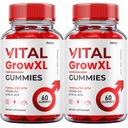 (2 Pack) Vital Grow XL Gummies - Offisiell formel - Vial Grow XL Advanced Strength Formula, Vital Grow XL Anmeldelser, Total Helse Støtte 1000mg Maks styrke wellness Supplement (120 Gummies)