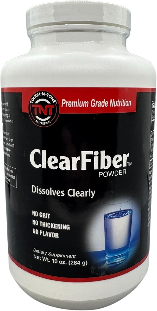 TOUGH-N-TONE ClearFiber pulver – Oppløselig fiber med SunFiber® PHG – smaksfri, odorløs, ikke-ticking – støtter Digestiv og hjertehelse – Prebiotisk