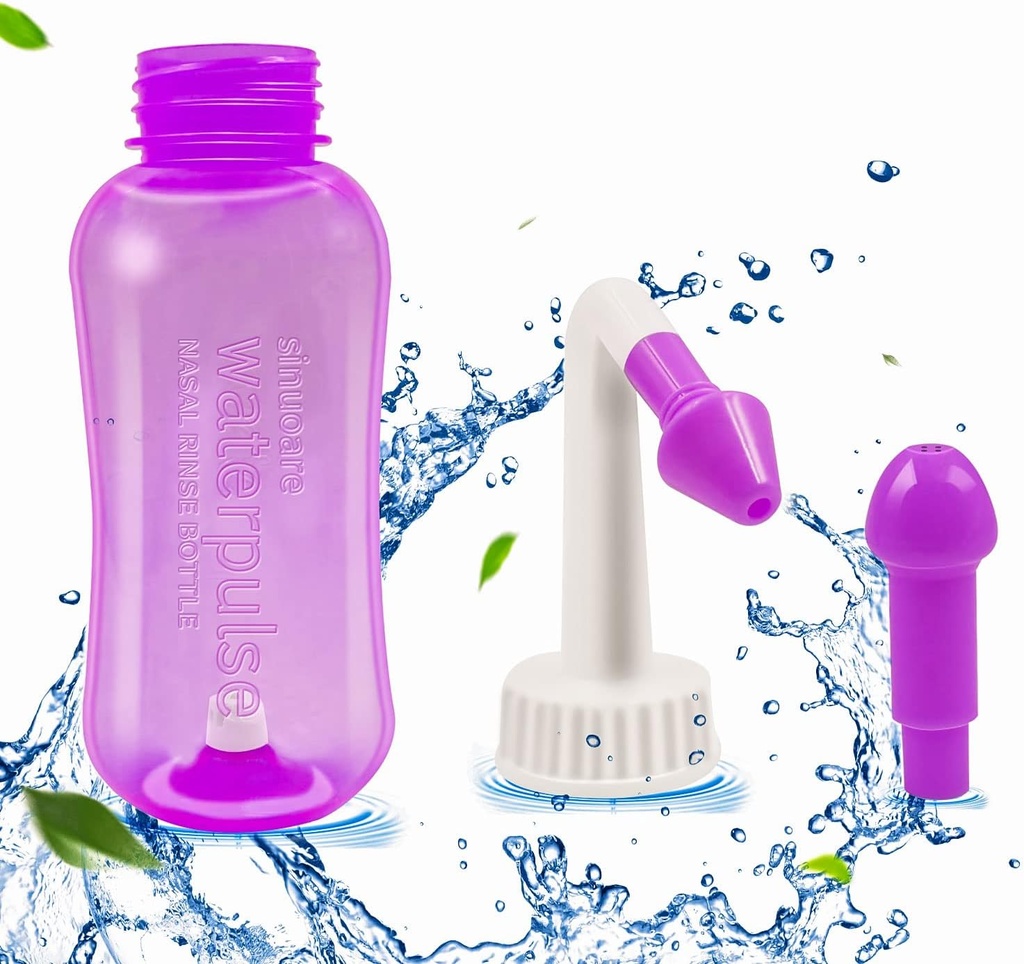 Nasal Vaskeflaske, Abnaok Sinus rense og Nasal Irrigasjon Nasal Vaske Flaske Pot enhet Nasal Irrigasjon Perfekt for voksen & barn