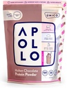 Unico Apollo smeltet sjokoladeprotein pulver - 20 g 100% Grass-Fed Whey Protein, Egg Albumen og Casein | Ikke-Bloating | Lavkarber og lavfat | 16 serveringer | Ikke-Khalky tekstur | Best-Taste