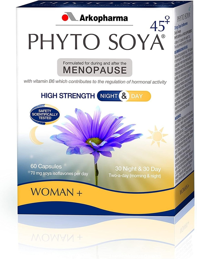 Arkopharma Phyto Soya natt og dag, 30 dager caps & 30 natt caps