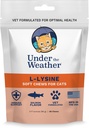 Under været Kjæledyr Daglig Cat L-Lysine | Boost Immune System Redusere luftveissymptomer | opprettholde normal immunsystemrespons | 60 stjerner formet myk Chews