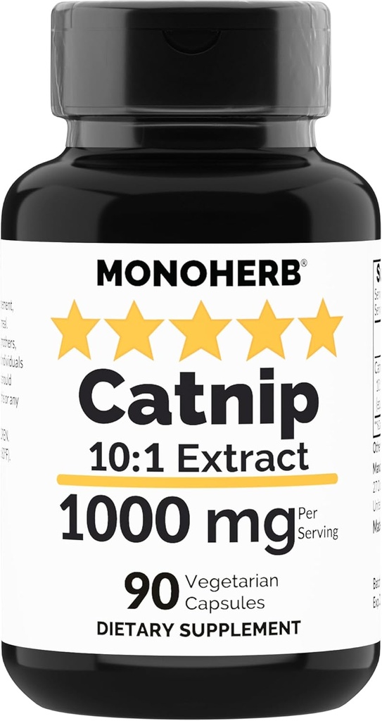 MONOHERB Catnip Extract 1000 mg - 90 vegetariske kapsler