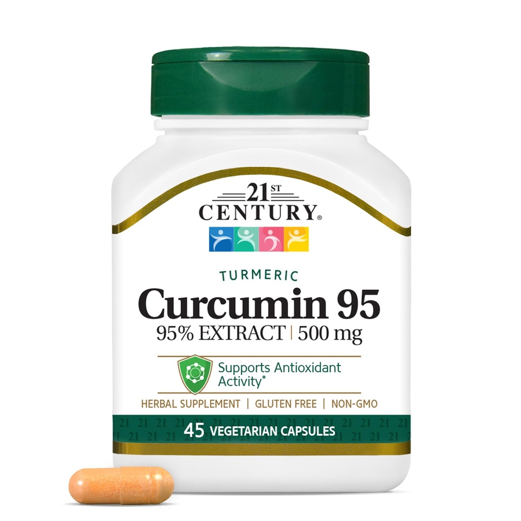 21st Curcumin 95 Herbal kosttilskudd, 45 greve (22757)