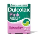Dulcolax rosa stimulerende laxative tabletter, overnatting laxativ, forutsigbar og effektiv diagonal relief, lindrer streining & bloating, bisacodyl 5 mg, 25 teller