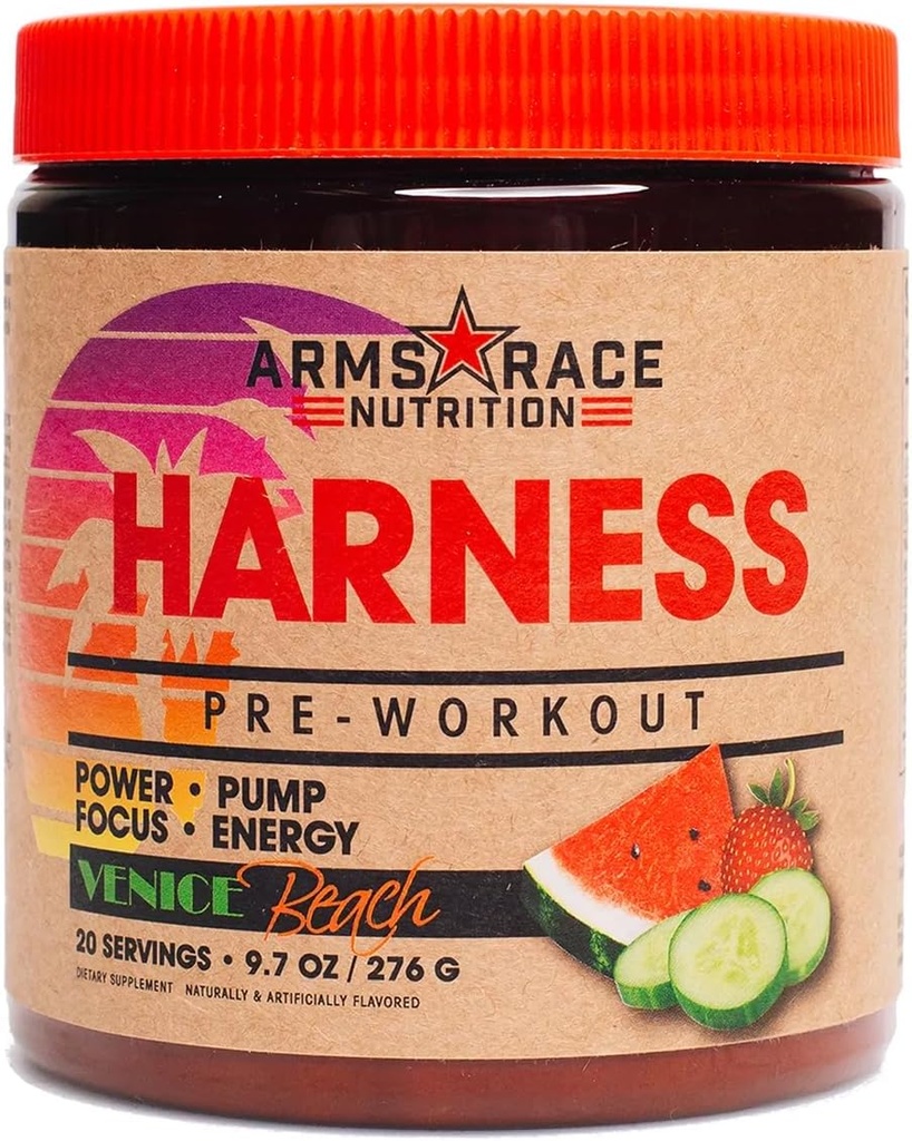 Arms Race Ernæring Harness Pre-Workout - Venezia Beach (20 Serveringer)