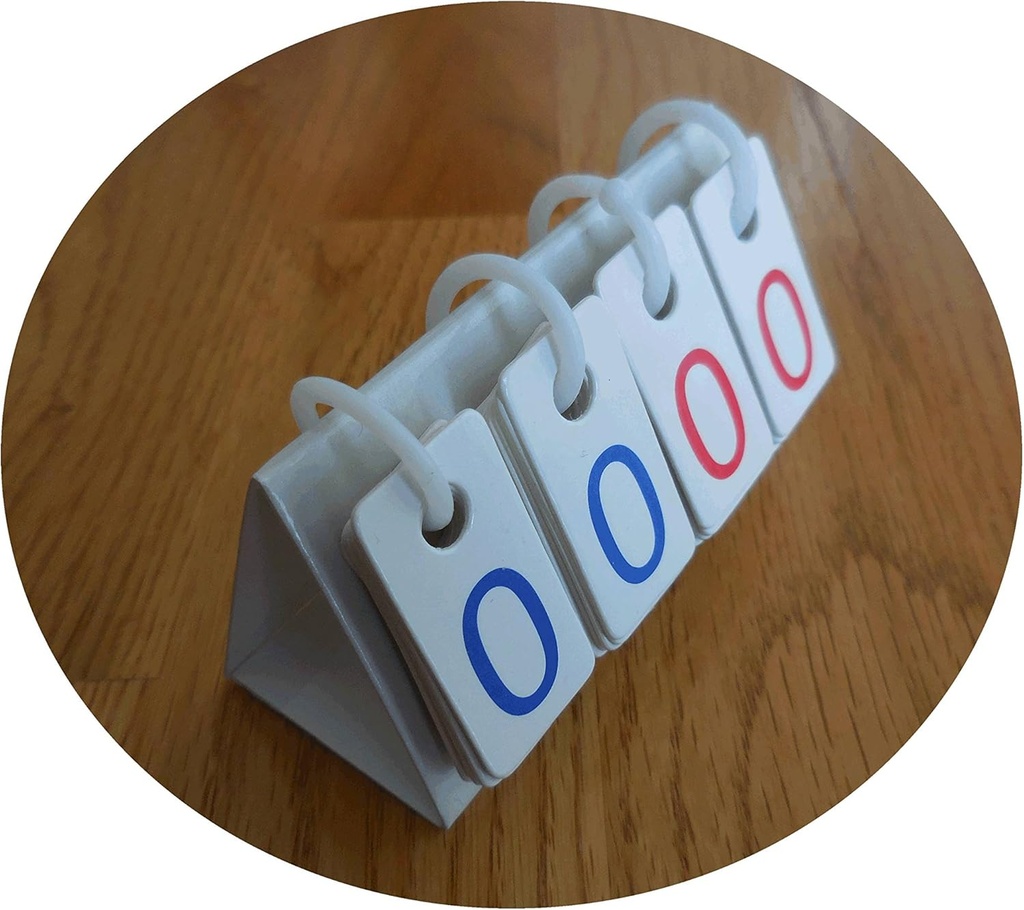 Duplay 2 Multi-Funcional Mini Scoreboards (medium) - Portable Scorebook Flip Scorecard Bordplate Compact Flipper Scorekeeper Score Card Digital Kalenderdag Nedtelling Kroppsvekt Counter Math Game