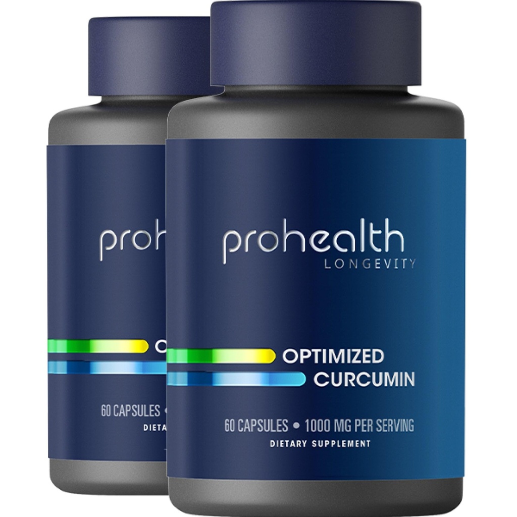 ProHealth Turmeric Curcumin Supplement: 285 ganger mer Biotilgjengelig-utviklet av nevroscientists. 1000 mg konsentrert Longvida Curcumin Extract Per servering (60 X 500 mg kapsler / Bottle) 2 pakke