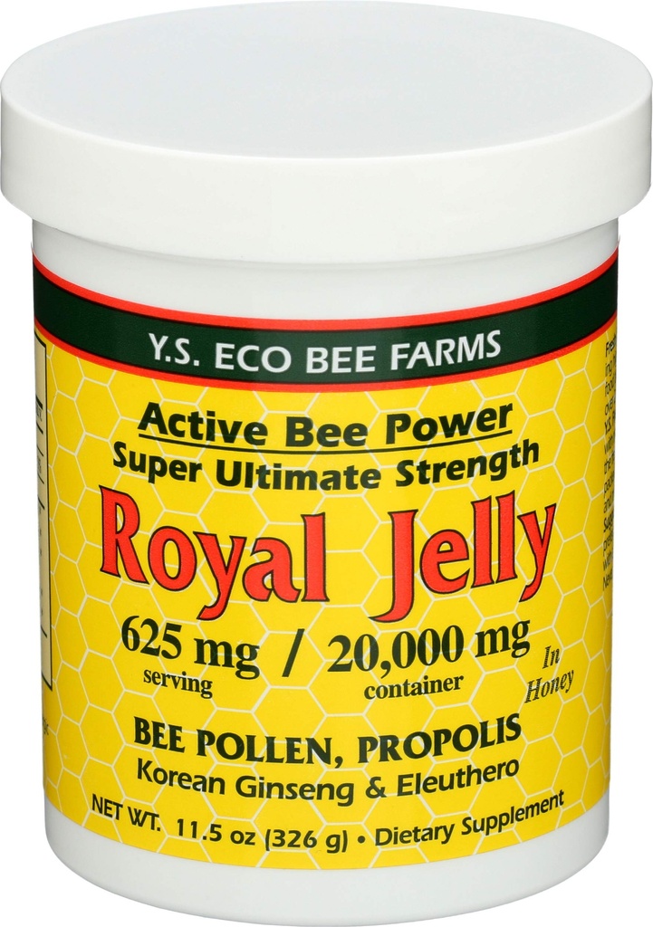 YS Royal Jelly / Honning Bee - Royal Jelly I Honning Ult Styrke, 11.5 oz gel