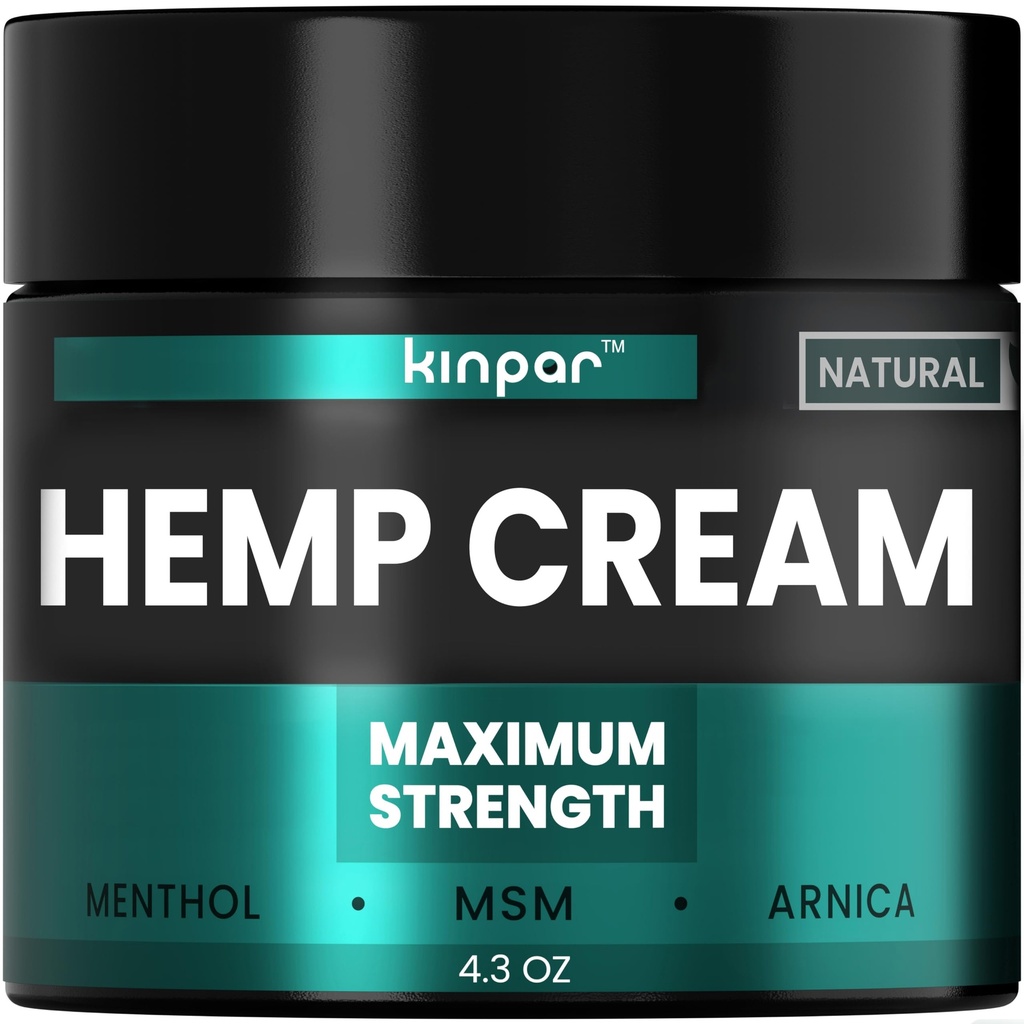 Naturlig hampe cream med gurkemeie, Msm, Arnica - Hempe cream maksimal styrke for discomfort i ryggen, HIPS, Joints, Kneer, Elbows - Maksimal felles støtte med hamp oljeekstrakt Gel - 4 oz