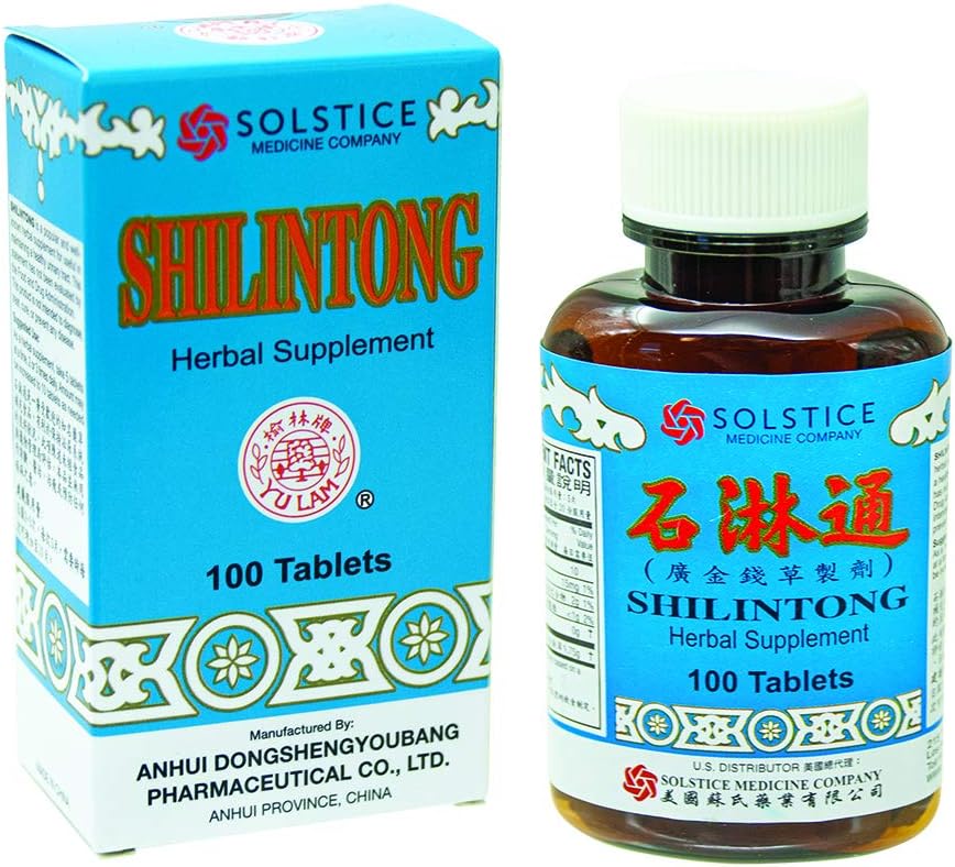 Shilintong Herbal Supplement (Supporterer Urin Tract, Njur & Blader Stone Cleanse(100 Tabletter)(1 flaske)(Solstikk)
