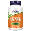 Nå Foods Melk Thistle Extract 750 mg Silymarin (600 mg), maksimal styrke - 90 Veg Kapsler