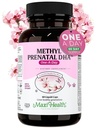 Maxi Health - Methyl Prenatal DHA Prenatal Vitaminer Kvinner - Doctor Formulert, Kosher, Glutenfri Prenatal Multivitamin med 25 Nutrienter inkludert DHA, Folsyre og mer, 60 Flytende Caps