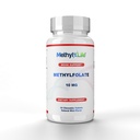 Metyl-Life® L-metylfolat 10 mg - Chewable aktive folattabletter med ultrapure form av Cerebrofolat® (L-5-MTHF, kalsium) | Vegan, ikke-GMO, glutenfri | 90 Chewable tablett