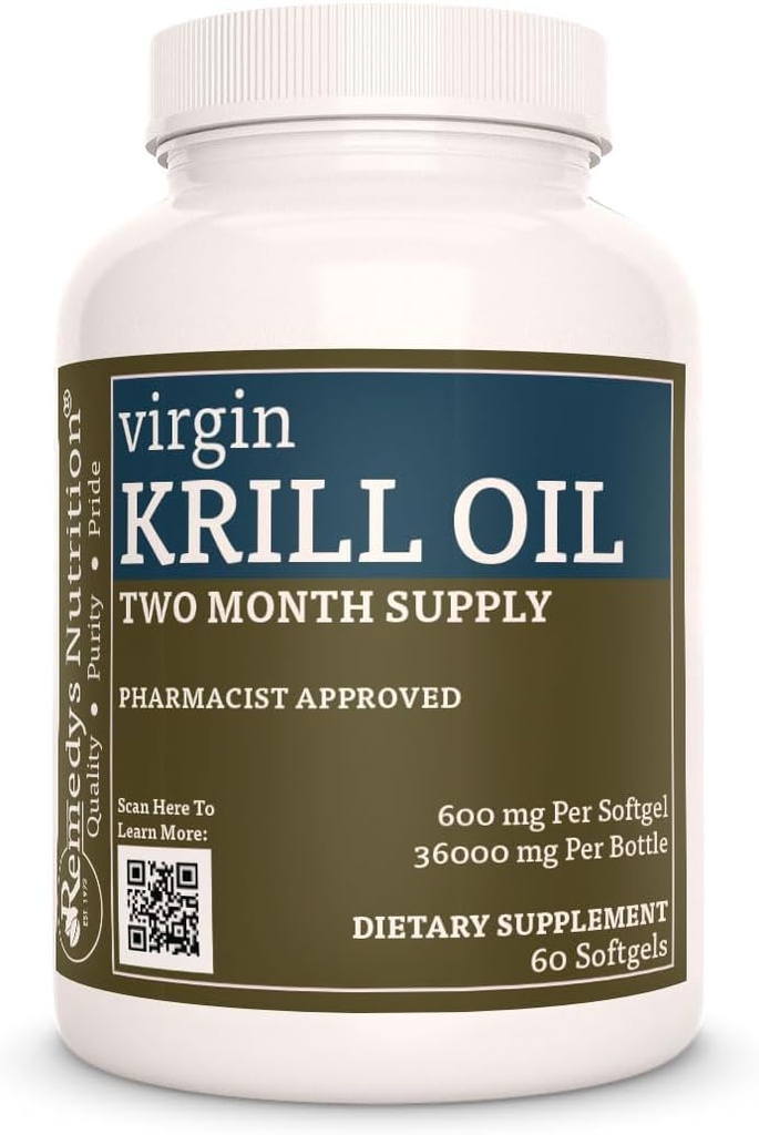 Remedys ernæring Jomfru krillolje (Omega-3 fettsyrer: EPA & DHA)