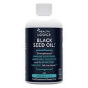 Helse Logikk Svart frøolje | Rik kilde til Omega 6 & Omega 9 | Ren kaldt presset svart cuminfrøolje for pustende, digestiv og immunhelse | 6 fl oz