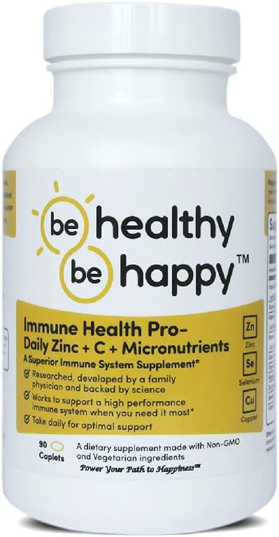 Vær sunn! Vær lykkelig! Immunhelse Pro – Daglig sink + C + mikronæringsstoffer Infeksjon Bekjemper superior immunsystem Supplement