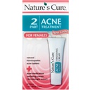 Naturens cure 2 Del Acne behandling for kvinner 60 tabletter 1 oz cream (pakke på 7)