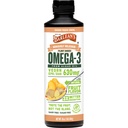Barlean 's Ginger Peach Vegan Omega 3 Supplement, flytende Algae olje med 630 mg EPA & DHA, plantebaserte omega fra Algal olje, ikke-GMO & Glutenfri, 16 oz