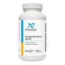 XYMOGEN Omega MonoPure 650 EC - Omega-3 Fish Oil Supplements for kvinner og menn - med EPA, DHA & DPA - Mindre Softgels med 3X større absorpsjon - Støtte en sunn hjerte og kognisjon (60 Softgels)