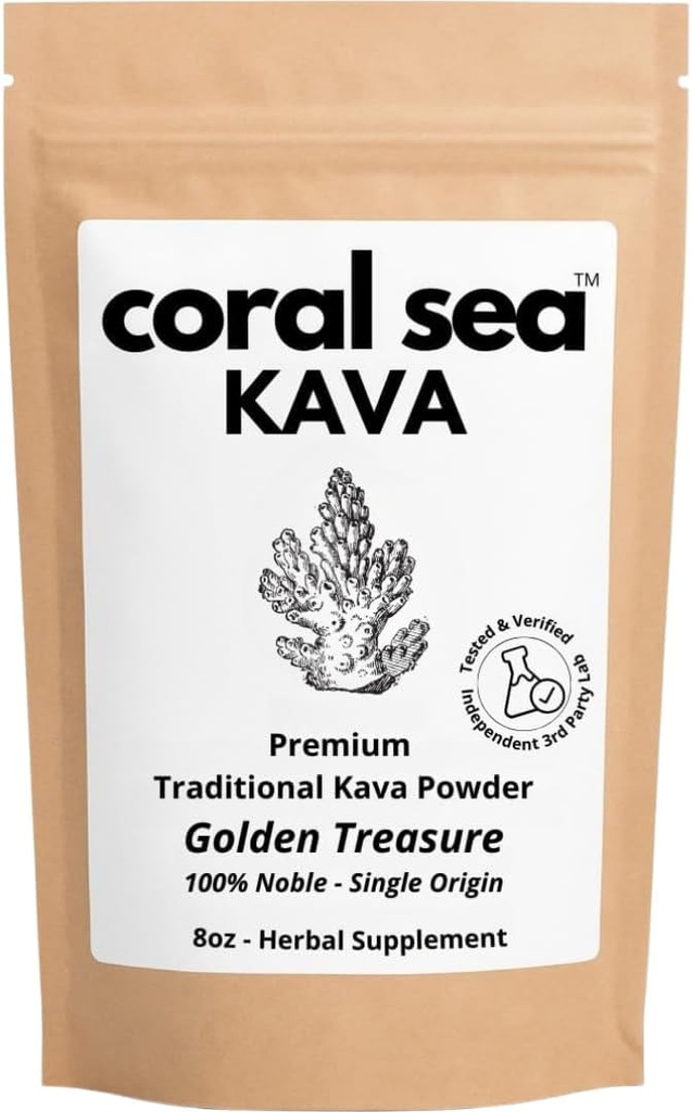 Kava pulver noble Kava Kava rot drikke Vanuatu Tradisjonell Grind Te beroligende oppløfting balansert sterk naturlig biter flavor gylden skatt 8oz