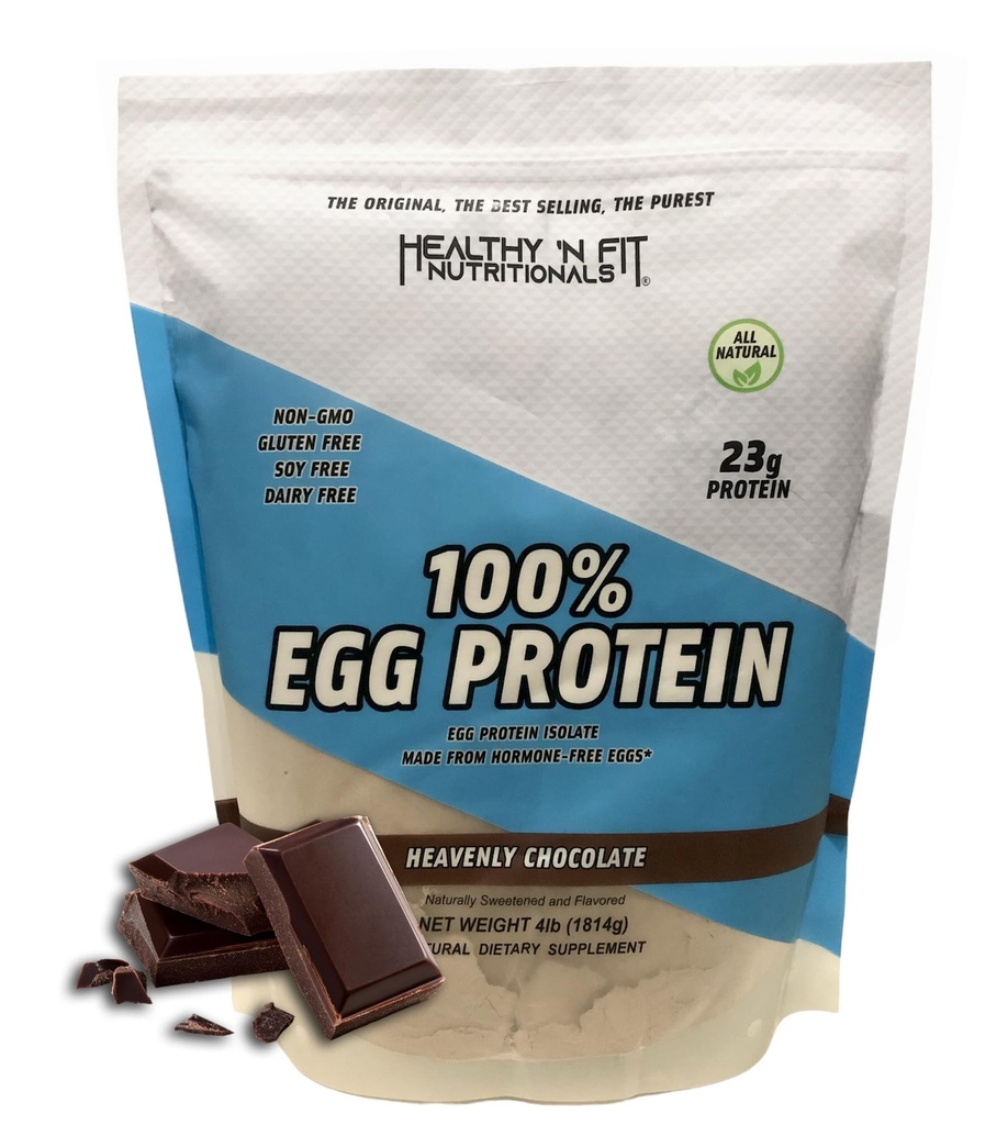 Sunn 'N Fit 100% eggprotein - sjokolade (4lb): 100% egg hvitt protein. Zero Laktose, null sukker.- Ultra ren, naturlig eggprotein Isolate