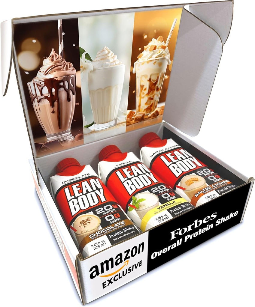 Labrada Lean Body Triple Taster Pack |On-The-Go Whey Blande Protein Shake, Zero Sukker, Glutenfri, Beriket med 22 vitaminer og mineraler 8,45Fl Oz (Pack of 3)