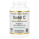 California Gold Nutrition Gold C USP Grade Vitamin C Supplement - Immunstøtte og sesongmessig velvære - Vegetarvennlig - Glutenfri, Ikke-GMO - 1000 mg - 240 Veggie Capsules