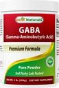 Beste Naturals GABA (Gamma Aminobutyric Acid) Rent pulver 1 pund
