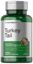 Horbäach Tyrkia Tail Mushroom Capsules | 1200mg | 120 greve ikke-GMO og glutenfri ekstrakt
