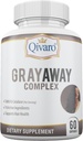 Gray Away Complex - Advanced Unisex Supplement for naturlig hår farge restaurering - Reverses Graying for menn og kvinner - 60 kapsler