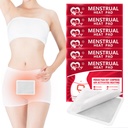 Menstruelle Patches, Varmeplaster for Menstruelle Kramper, Bærbar Periode Kramper Varmeterapi Patches - 6 Pack Hot Compress Warm Wrap, Reise Essentials for kvinner