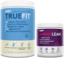 RSP NUTRITION AminoLean Pre Workout Energi (BlackBerry Pomegranate 30 serveringer) med TrueFit Protein pulver (Vanilla 2 LB)