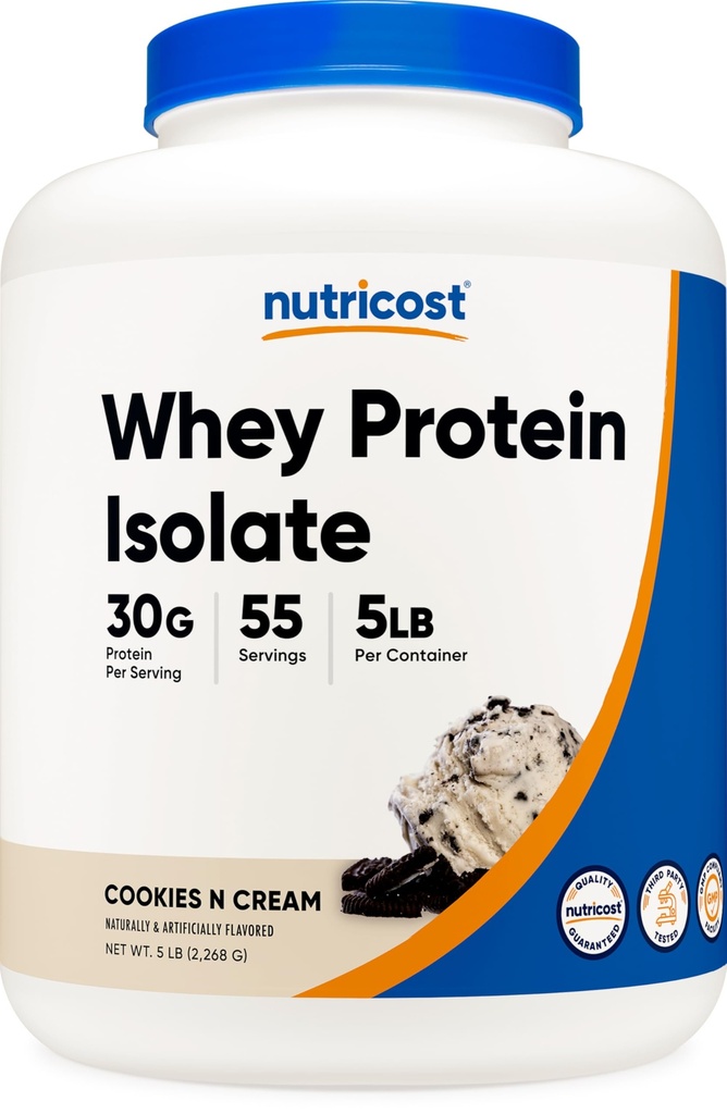 Nutricost Whey Protein Isolate (cookies N Cream) 5LBS